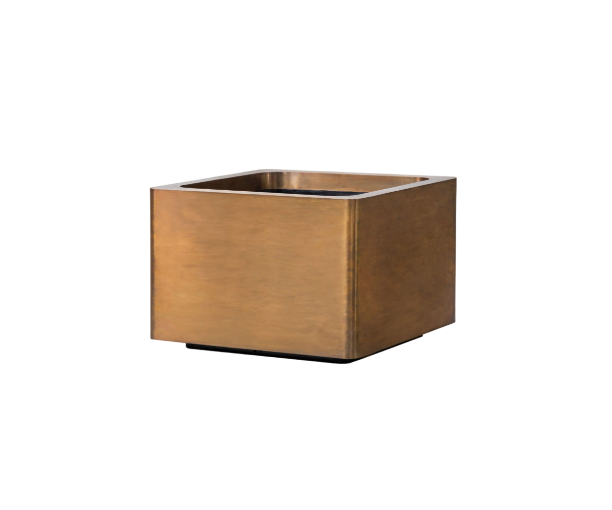 Elegant Brass Cuprum Cube Planter by  Royal Botania Casa Design Group