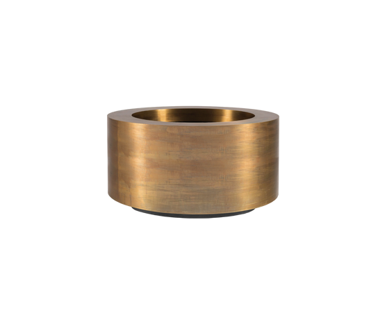 Elegant Brass Cuprum Round Outdoor Planter by Royal Botania Casa Design Group
