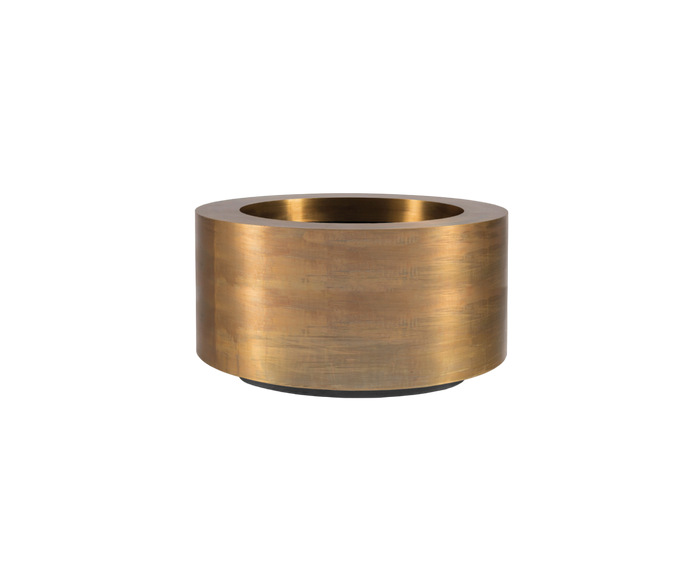Elegant Brass Cuprum Round Outdoor Planter by Royal Botania Casa Design Group