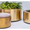 Elegant Brass Cuprum Round Outdoor Planter by Royal Botania Casa Design Group