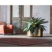 Elegant Brass Cuprum Round Outdoor Planter by Royal Botania Casa Design Group