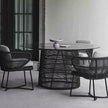 Cuff Round Black Glass Dining Table Danao Living