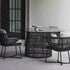 Cuff Round Black Glass Dining Table Danao Living
