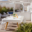 Diagonal convertible pool and dining table by RS Barcelona for modern spaces Casa Design Group