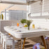 Diagonal convertible pool and dining table by RS Barcelona for modern spaces Casa Design Group