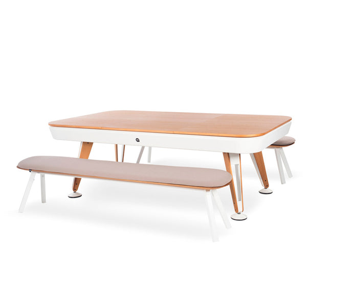 Diagonal convertible pool and dining table by RS Barcelona for modern spaces Casa Design Group