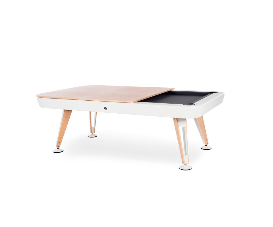 Diagonal convertible pool and dining table by RS Barcelona for modern spaces Casa Design Group
