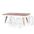 Diagonal convertible pool and dining table by RS Barcelona for modern spaces Casa Design Group