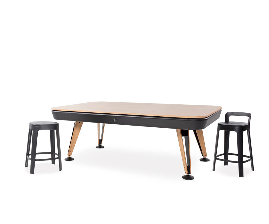 Diagonal convertible pool and dining table by RS Barcelona for modern spaces Casa Design Group
