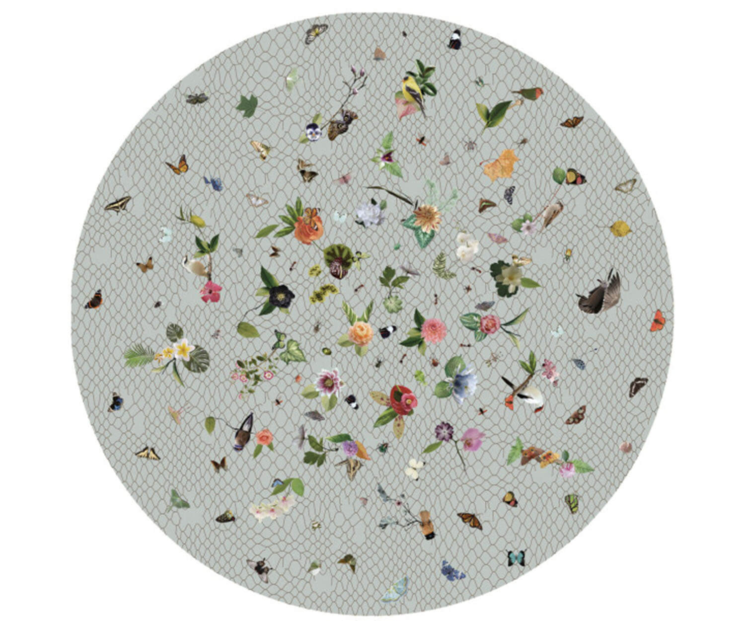 Garden of Eden Light Grey Rug Moooi