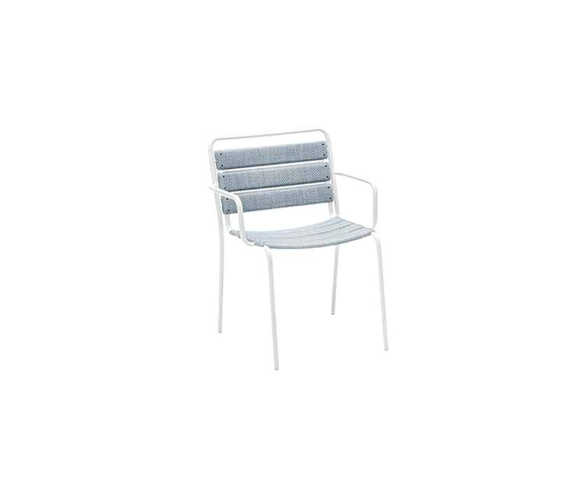 Stylish and Stackable Elba Outdoor Dining Chair by Paola Lenti Casa Design Group