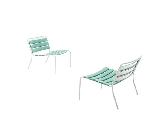 Durable and Stackable Elba Outdoor Lounge Chair by Paola Lenti Casa Design Group