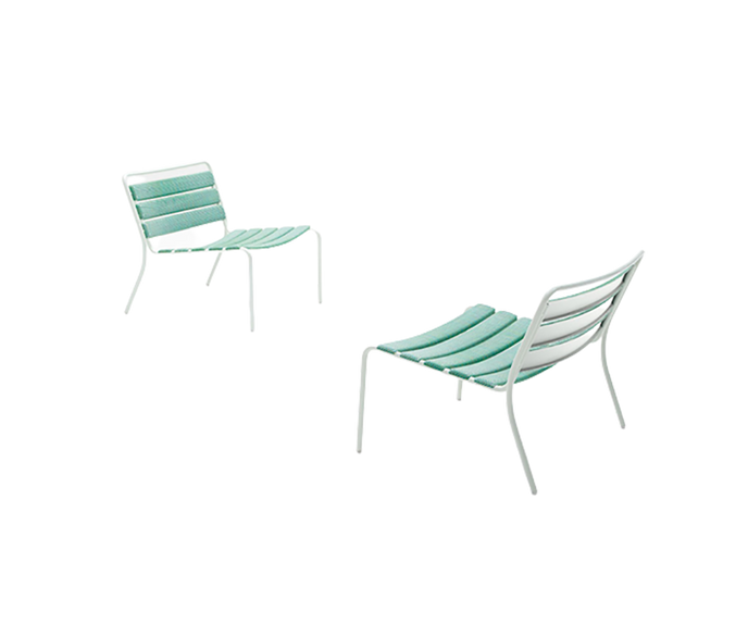 Durable and Stackable Elba Outdoor Lounge Chair by Paola Lenti Casa Design Group