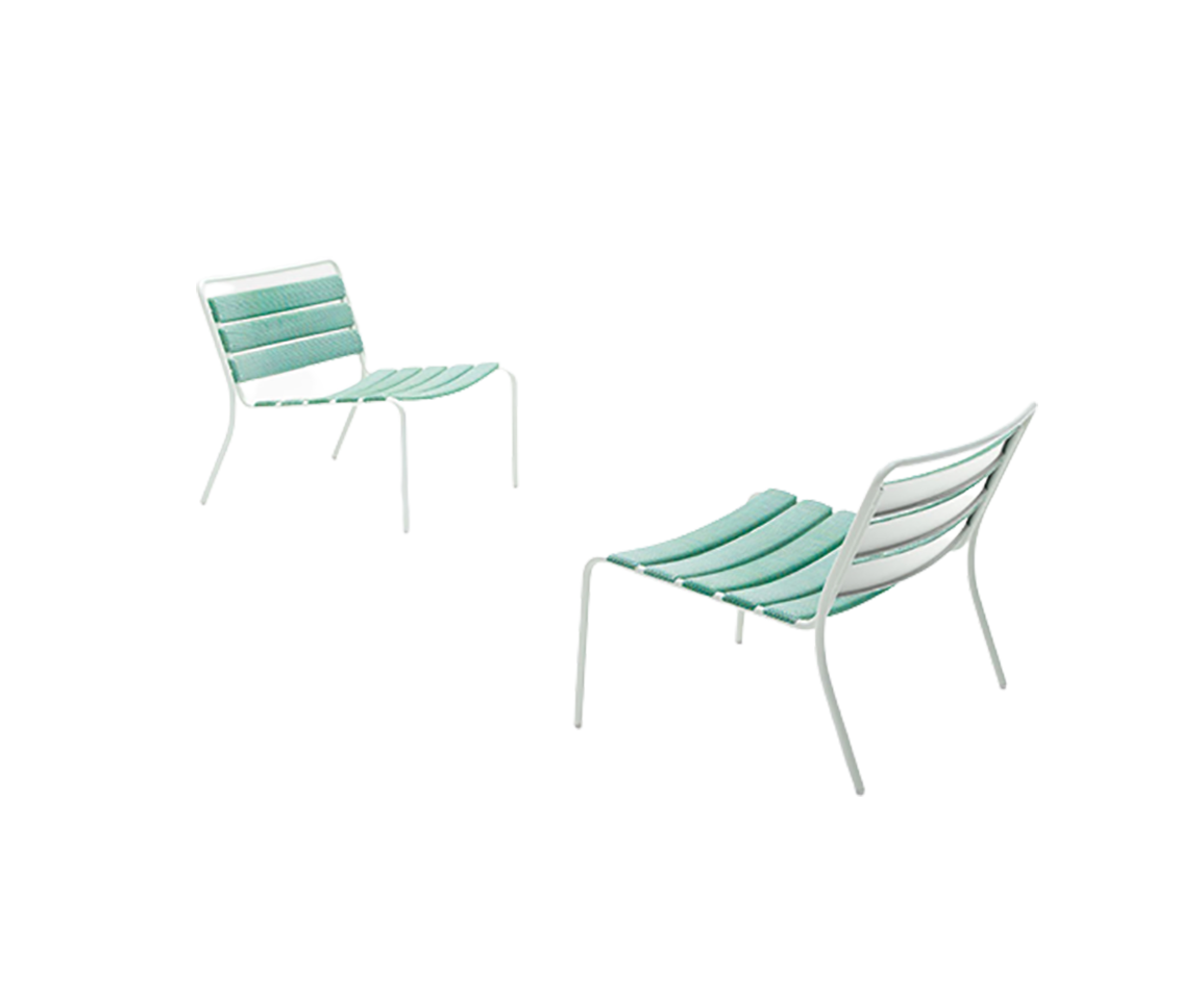 Durable and Stackable Elba Outdoor Lounge Chair by Paola Lenti Casa Design Group