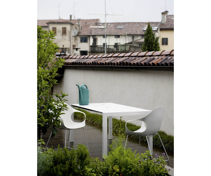 High end Elephant Slide Base Outdoor Armchair by Kristalia Casa Design