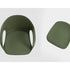 High end Elephant Wood Base Dining Armchair by Kristalia Casa Design
