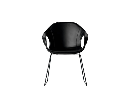 High end Elephant Slide Base Dining Armchair by Kristalia Casa Design