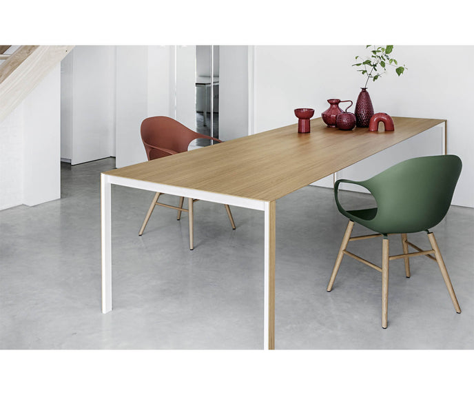 High end Elephant Wood Base Dining Armchair by Kristalia Casa Design