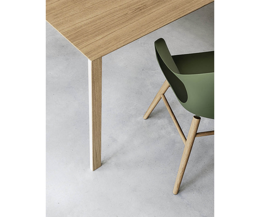 High end Elephant Wood Base Dining Armchair by Kristalia Casa Design