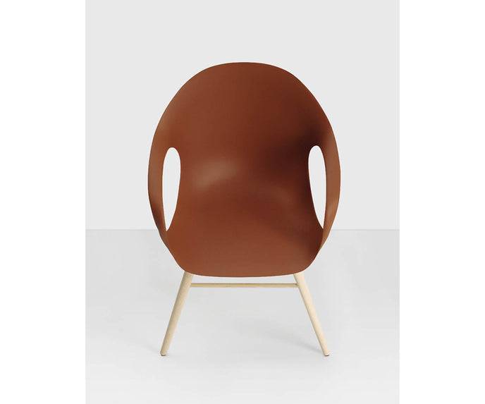 High end Elephant Wood Base Dining Armchair by Kristalia Casa Design