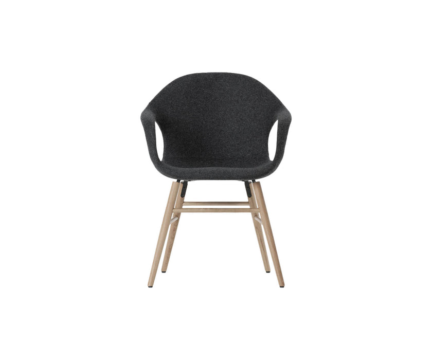 High end Elephant Wood Base Dining Armchair by Kristalia Casa Design