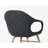 High end Elephant Wood Base Dining Armchair by Kristalia Casa Design