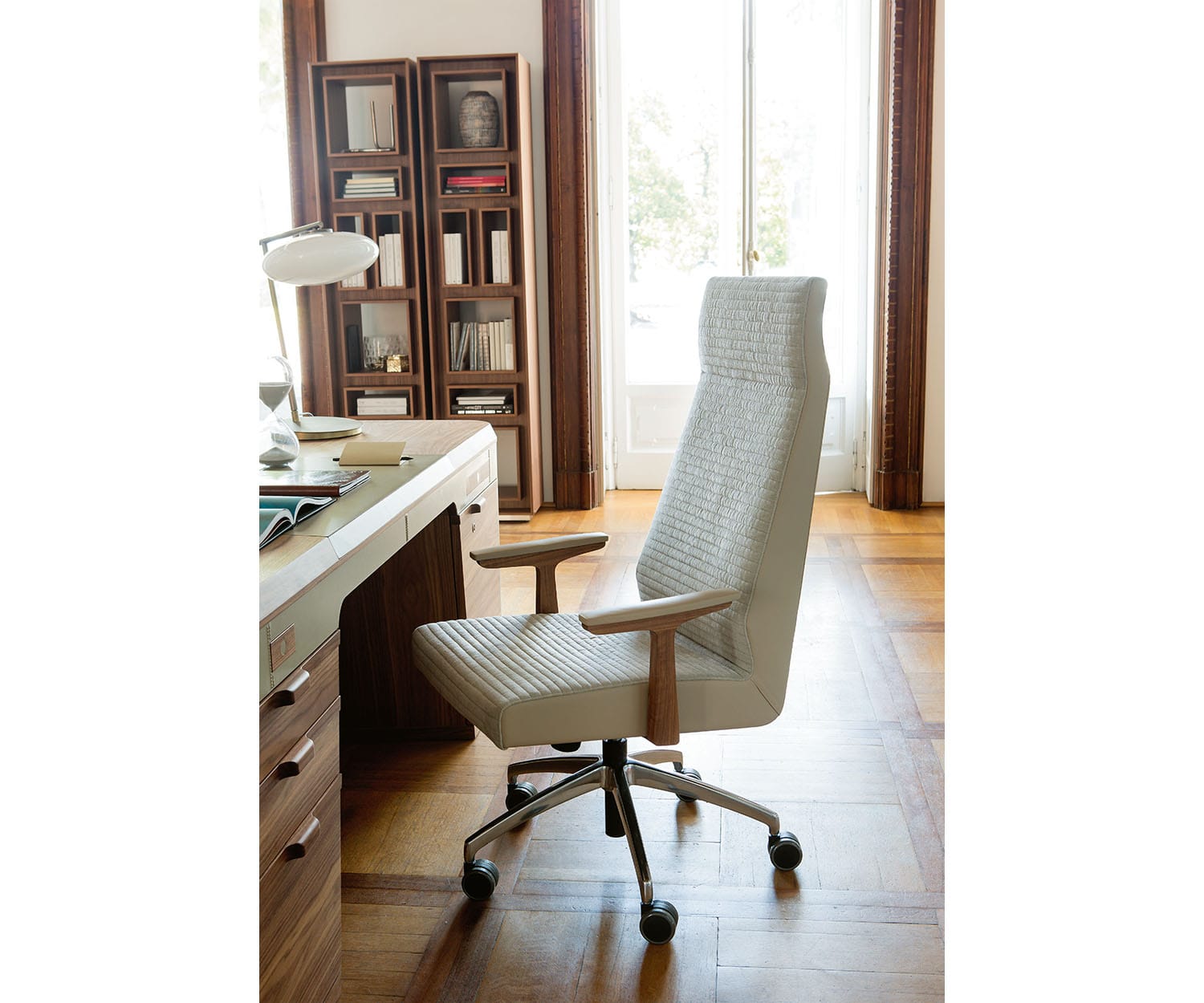 Karina Office Chair, Copenhagen White – High Fashion Home