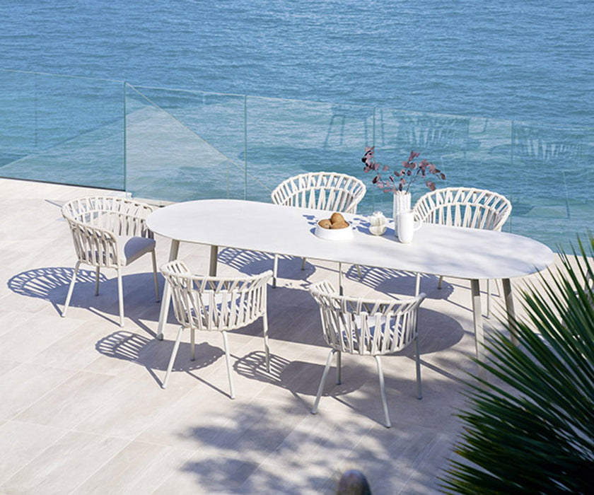 High End Emma Cross Dining Armchair by Varaschin Casa Design Group