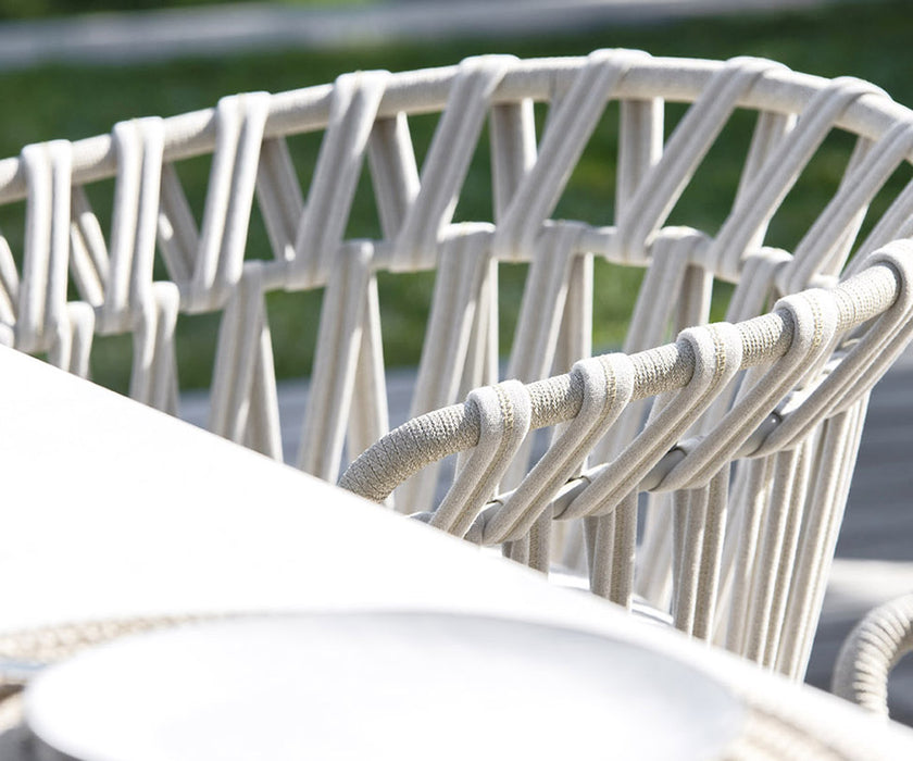 High End Emma Cross Dining Armchair by Varaschin Casa Design Group