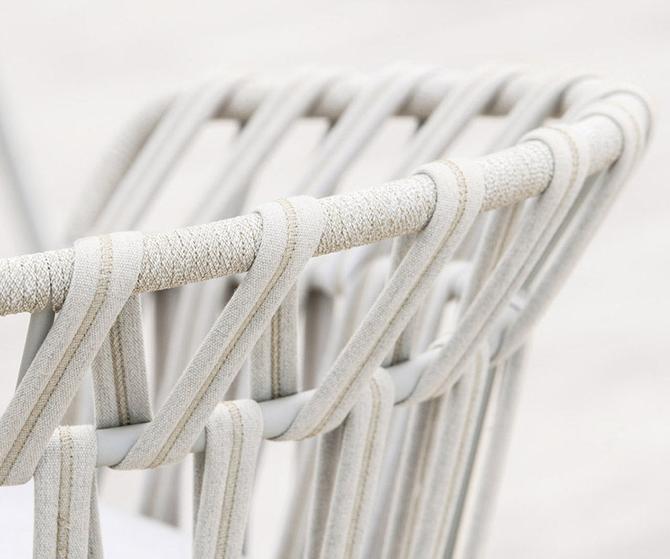High End Emma Cross Dining Armchair by Varaschin Casa Design Group
