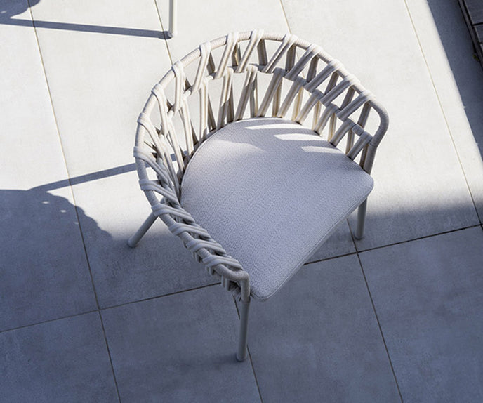 High End Emma Cross Dining Armchair by Varaschin Casa Design Group