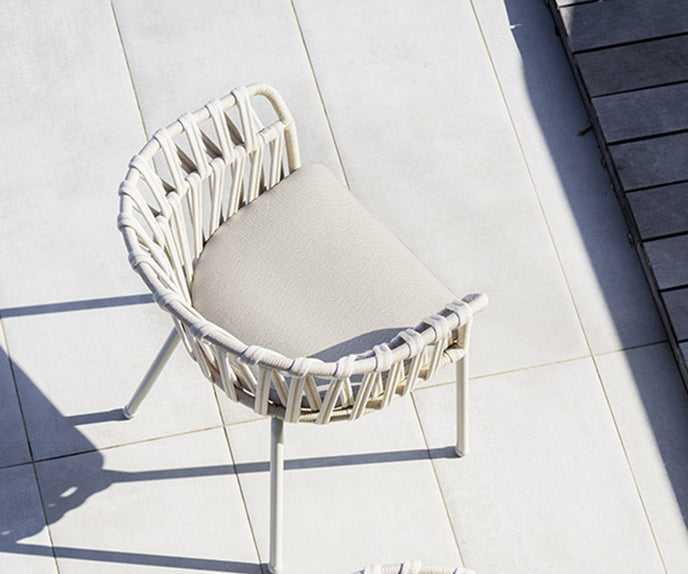 High End Emma Cross Dining Armchair by Varaschin Casa Design Group