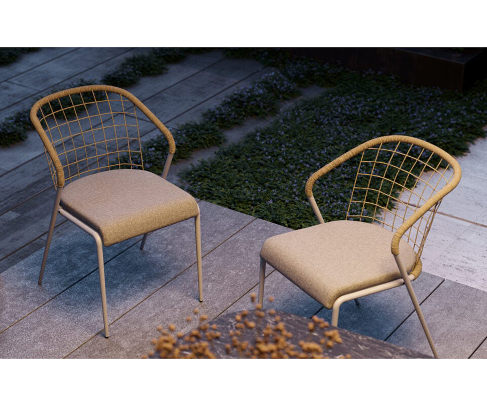 Comfortable and Stylish Fensi Outdoor Dining Chair by Royal Botania Casa Design Group