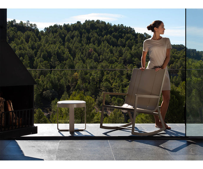 High End Flat Low Circular Side Table by Gandia Blasco Casa Design Group