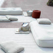 Modern  Float Pouf by Paola Lenti in Customizable Fabrics for Stylish Comfort Casa Design Group