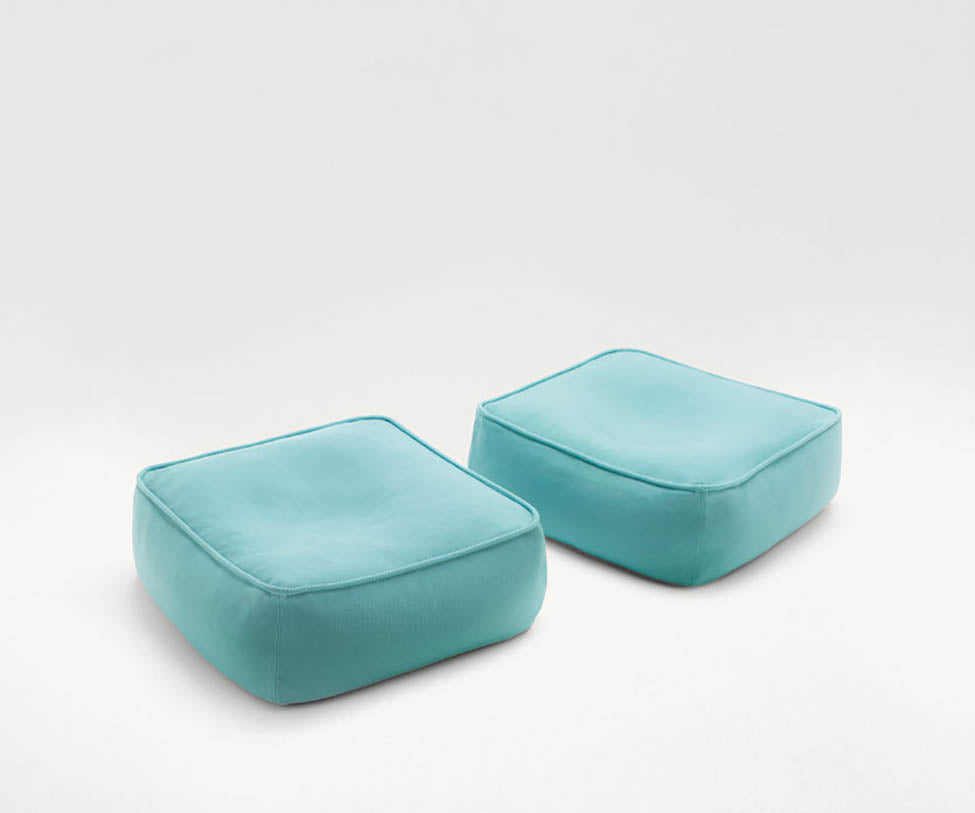 Modern  Float Pouf by Paola Lenti in Customizable Fabrics for Stylish Comfort Casa Design Group