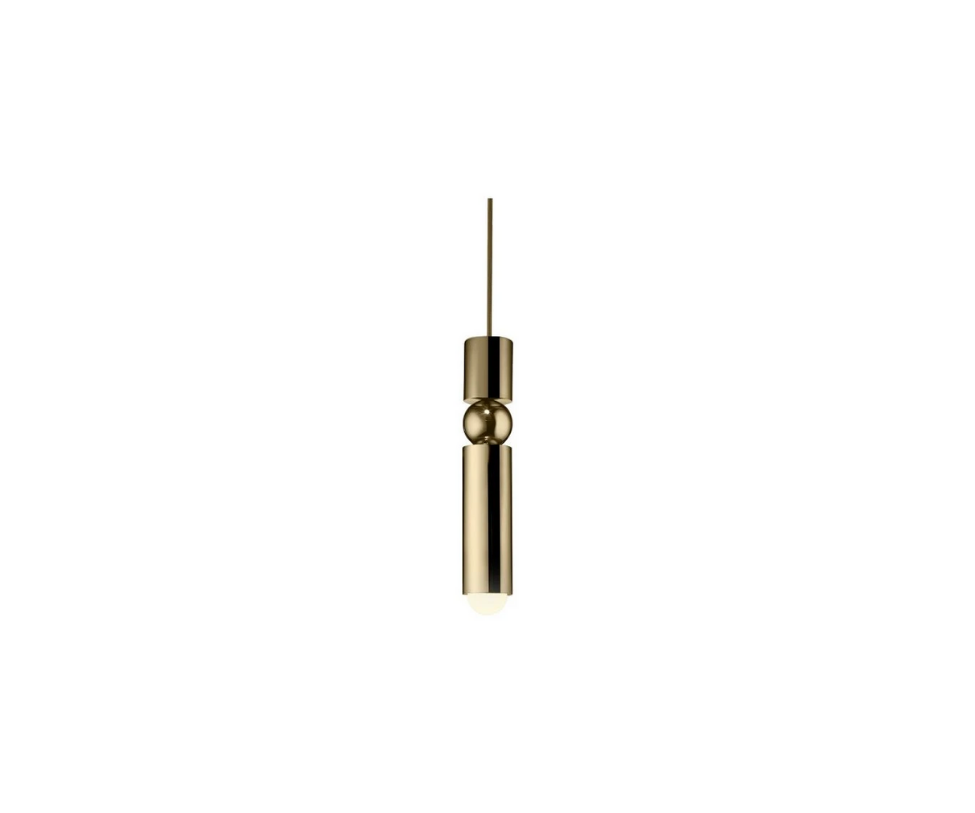 High End Fulcrum Gold Pendant by Lee Broom Casa Design Group