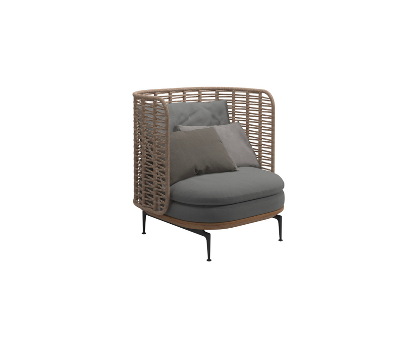 High End Floor Sample Mistral Outdoor Lounge Chair by Gloster Casa Design Group