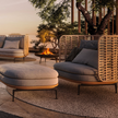 High End Floor Sample Mistral Outdoor Lounge Chair by Gloster Casa Design Group