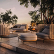 High End Floor Sample Mistral Outdoor Lounge Chair by Gloster Casa Design Group