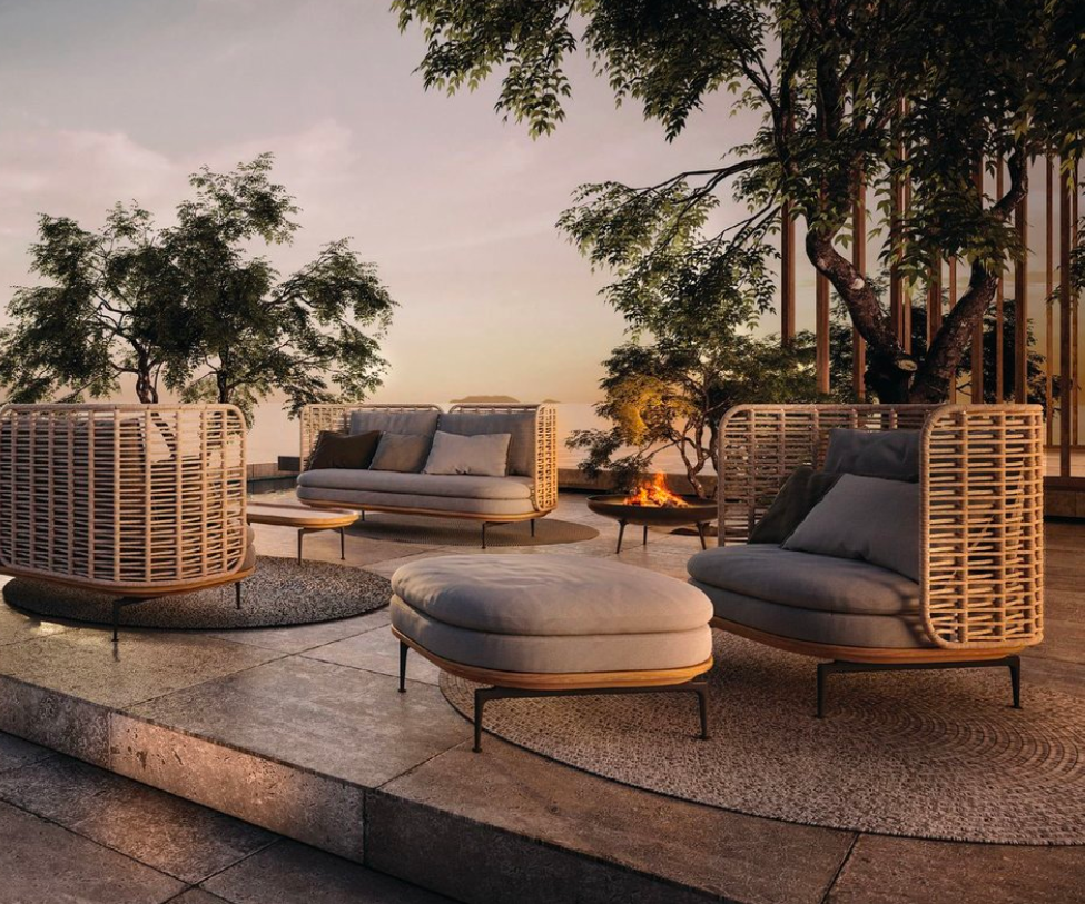 High End Floor Sample Mistral Outdoor Lounge Chair by Gloster Casa Design Group