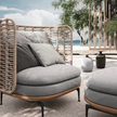 High End Floor Sample Mistral Outdoor Lounge Chair by Gloster Casa Design Group