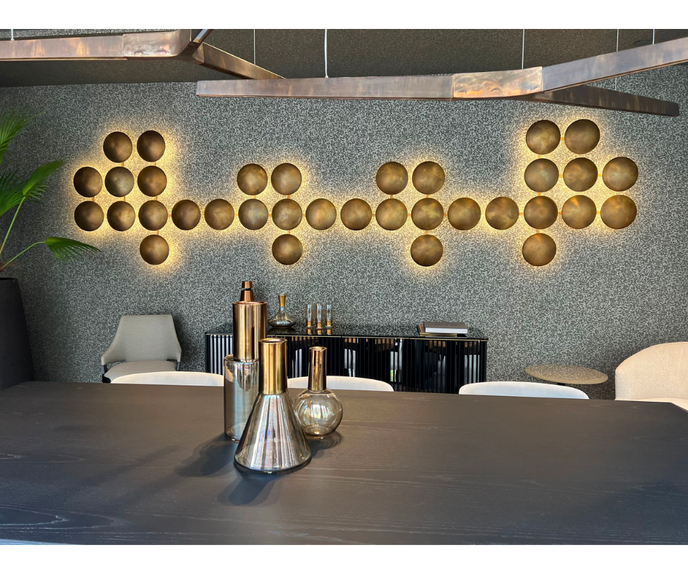 High End Floor Sample Wall Clips Light by Henge Casa Design Group