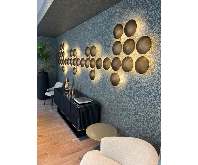 High End Floor Sample Wall Clips Light by Henge Casa Design Group