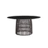 Cuff Round Black Glass Dining Table Danao Living