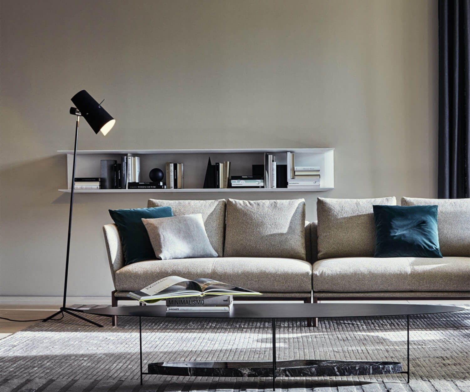 High End Gio Ponti D.355.1 - D.355.2 Suspended Bookcase by Molteni&C Casa Design Group