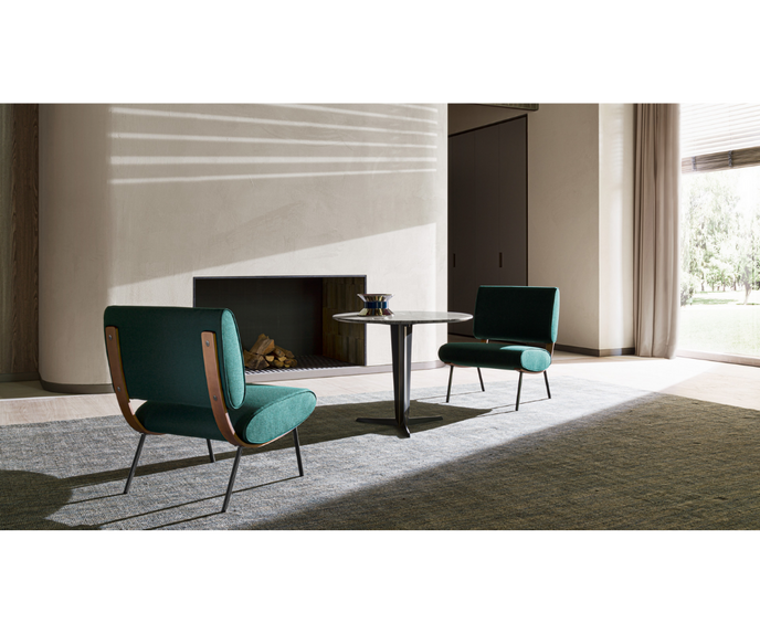 High End Gio Ponti Round D.154.5 Lounge Chair by Molteni&C Casa Design Group