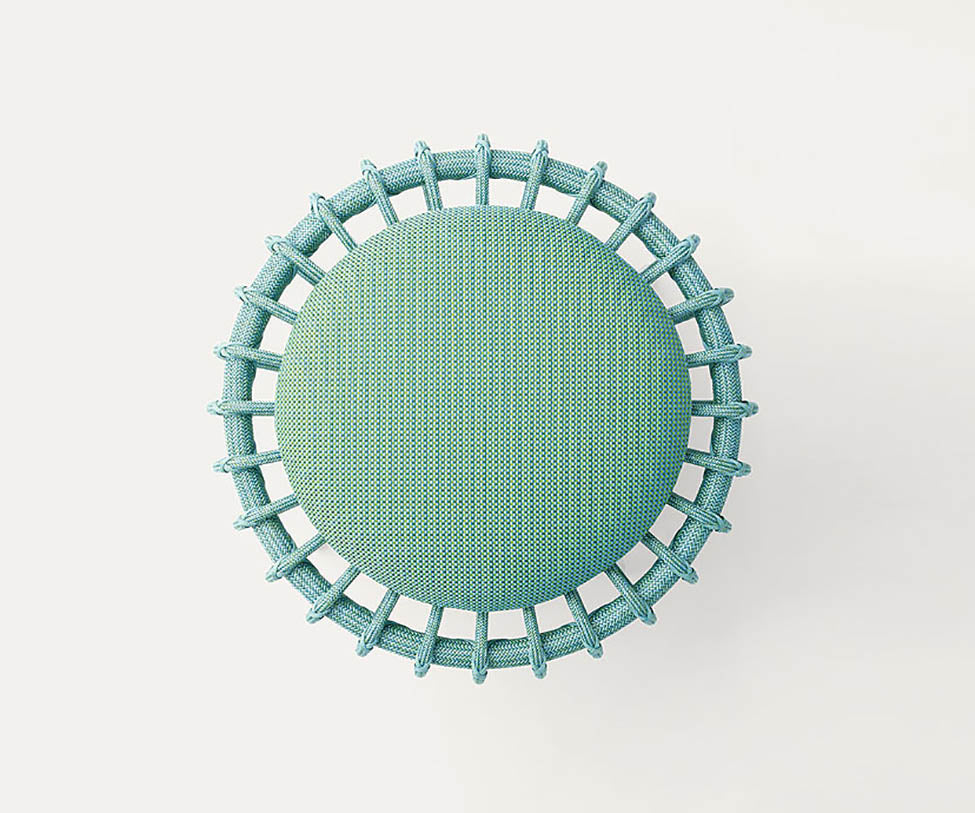 Modern Giunco Outdoor Pouf by Paola Lenti Casa Design Group