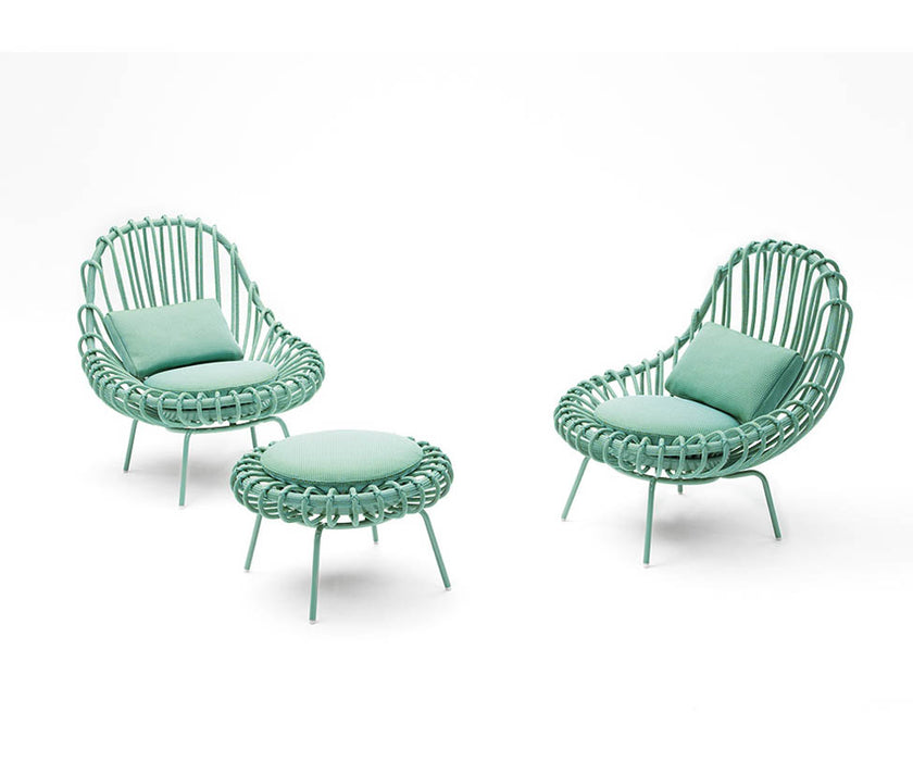 Modern Giunco Outdoor Pouf by Paola Lenti Casa Design Group