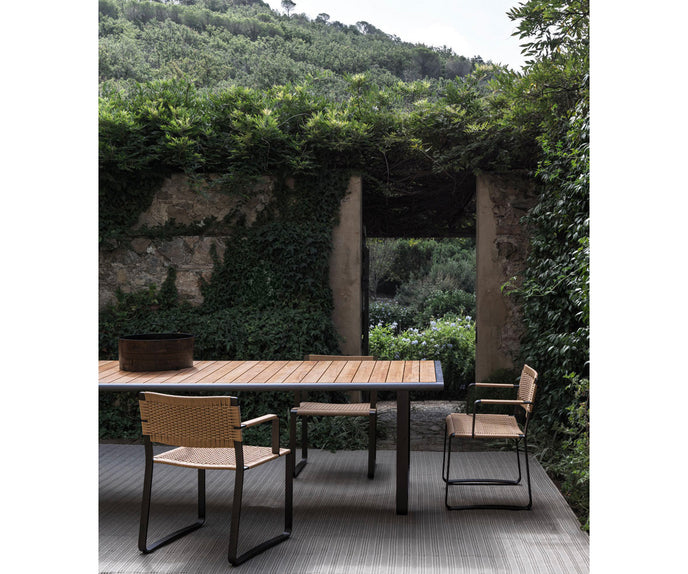 High End Golden Gate Outdoor Dining Table by Molteni&C Casa Design Group